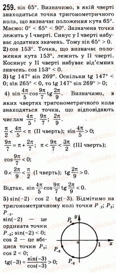 10-matematika-om-afanasyeva-yas-brodskij-ol-pavlov-2010--rozdil-3-trigonometrichni-funktsiyi-14-osnovni-spivvidnoshennya-mizh-trigonometrichnimi-funktsiyami-259-rnd3741.jpg