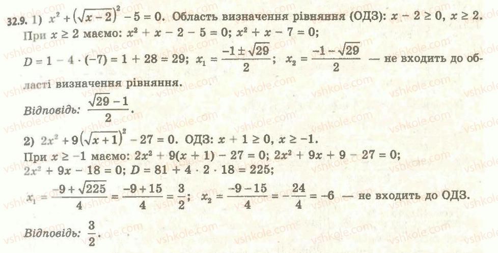 11-algebra-ag-merzlyak-da-nomirovskij-vb-polonskij-ms-yakir-2011-akademichnij-profilnij-rivni--5-rivnyannya-i-nerivnosti-uzagalnennya-ta-sistematizatsiya-32-pro-poyavu-storonnih-koreniv-i-vtratu-rozvyazkiv-rivnyan-9.jpg