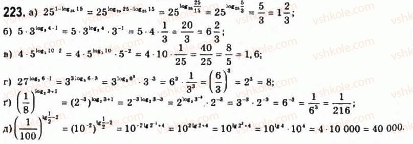 11-algebra-gp-bevz-vg-bevz-ng-vladimirova-2011-akademichnij-profilnij-rivni--5-logarifmi-ta-yih-vlastivosti-223.jpg
