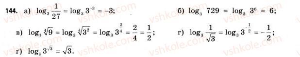 11-matematika-gp-bevz-vg-bevz-2011-riven-standartu--rozdil-1-pokaznikovi-ta-logarifmichni-funktsiyi-4-logarifmi-ta-logarifmichni-funktsiyi-144.jpg