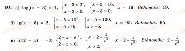 11-matematika-gp-bevz-vg-bevz-2011-riven-standartu--rozdil-1-pokaznikovi-ta-logarifmichni-funktsiyi-5-logarifmichni-rivnyannya-ta-nerivnosti-168.jpg