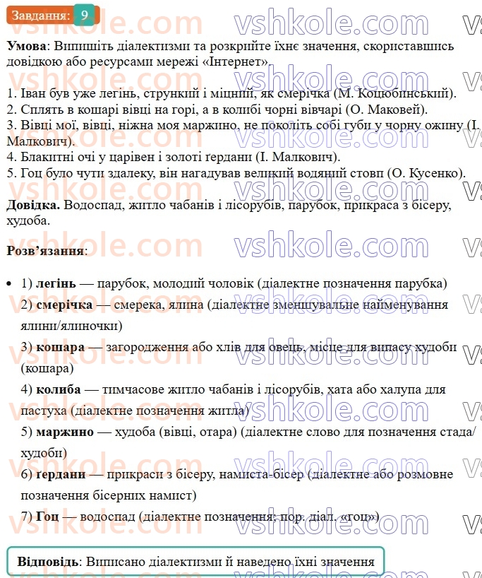 6-ukrayinska-mova-om-avramenko-2023--leksikologiya-frazeologiya-19-20-dialektni-j-prostorichni-slova-9.jpg