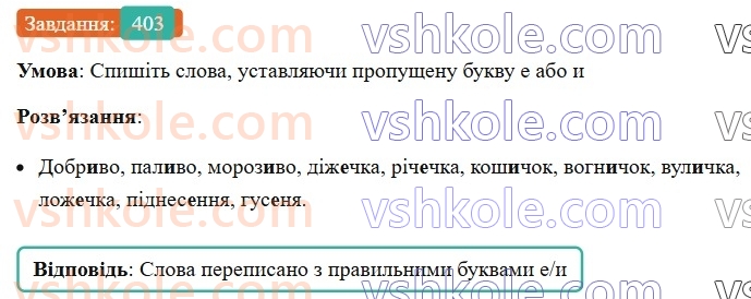 6-ukrayinska-mova-vv-zabolotnij-ov-zabolotnij-2023--morfologiya-orfografiya-45-bukva-e-i-i-v-sufiksah-imennikiv-403.jpg