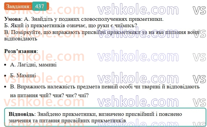 6-ukrayinska-mova-vv-zabolotnij-ov-zabolotnij-2023--morfologiya-orfografiya-50-rozryadi-prikmetnikiv-za-znachennyam-437.jpg