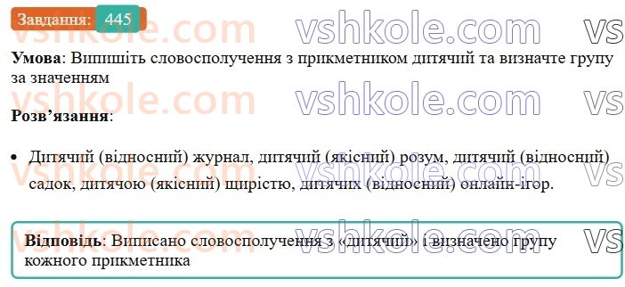 6-ukrayinska-mova-vv-zabolotnij-ov-zabolotnij-2023--morfologiya-orfografiya-50-rozryadi-prikmetnikiv-za-znachennyam-445.jpg