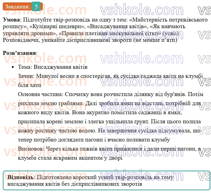 7-ukrayinska-mova-om-avramenko-2024--morfologiya-orfografiya-56-rozvitok-movlennya-usnij-tvir-rozpovidnogo-harakteru-pro-vikonannya-pevnih-dij-na-osnovi-vlasnih-sposterezhen-iz-vikorista5.jpg