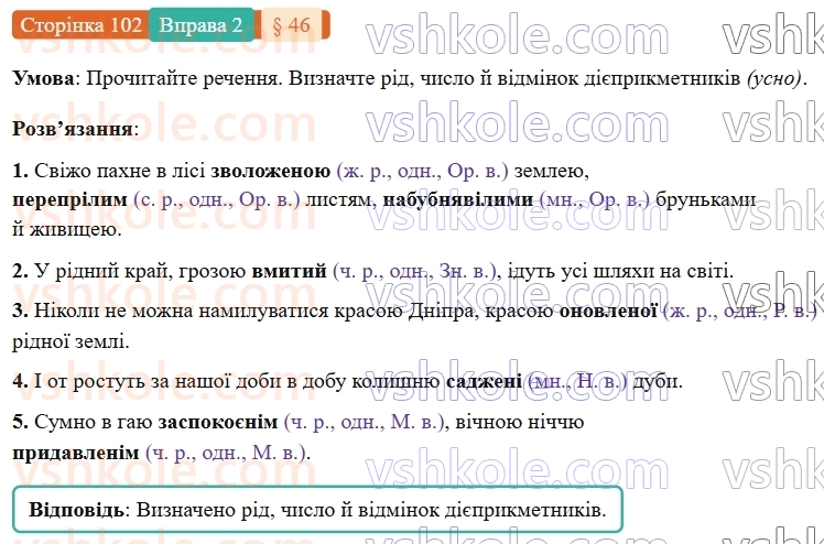 7-ukrayinska-mova-om-avramenko-2024-nush--morfologiya-orfografiya-46-vidminyuvannya-diyeprikmetnikiv-2.jpg