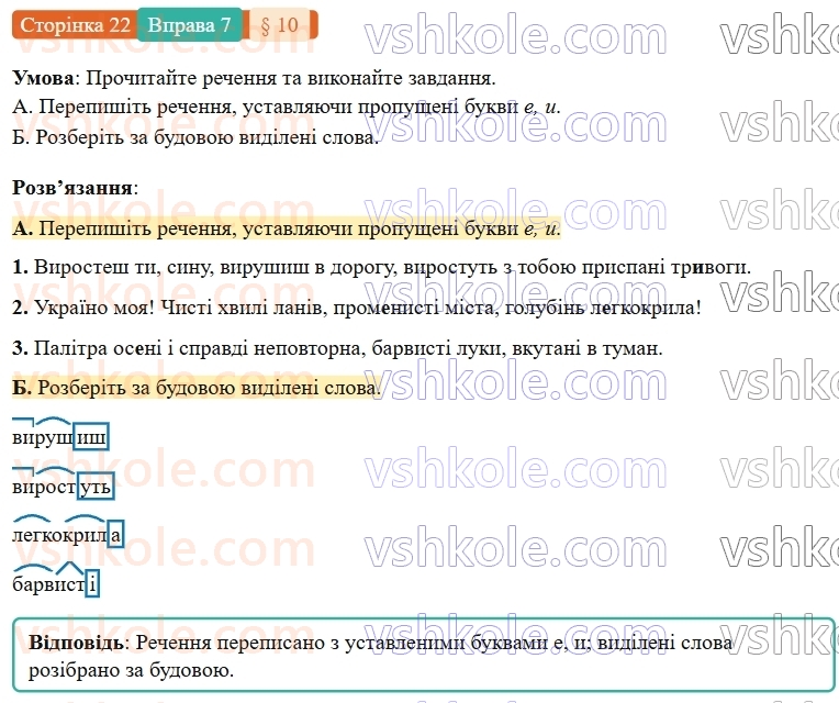 7-ukrayinska-mova-om-avramenko-2024-nush--povtorennya-ta-uzagalnennya-vivchenogo-10-orfografichnij-praktikum-bukvi-e-i-na-poznachennya-nenagoloshenih-golosnih-u-koreni-slova-7.jpg