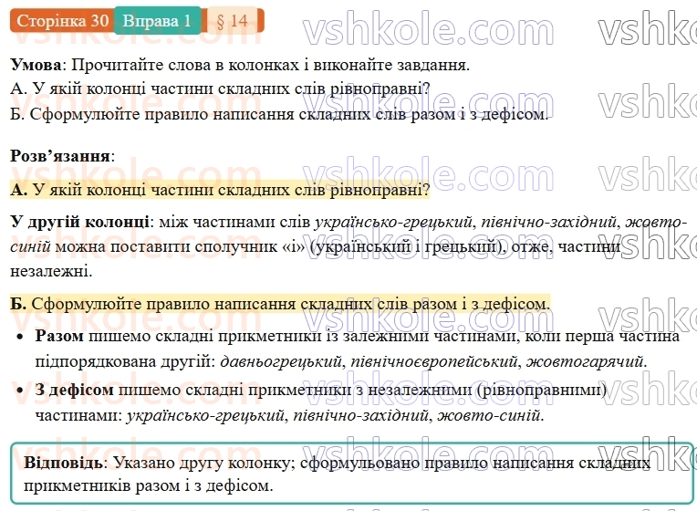 7-ukrayinska-mova-om-avramenko-2024-nush--povtorennya-ta-uzagalnennya-vivchenogo-14-orfografichnij-praktikum-pravopis-skladnih-sliv-razom-i-z-defisom-1.jpg