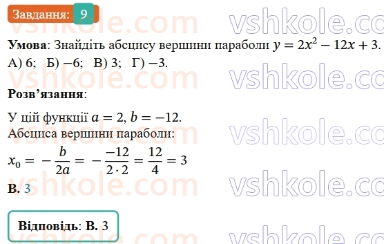 9-algebra-ag-merzlyak--2-kvadratichna-funktsiya-zavdannya-2-perevirte-sebe-v-testovij-formi-9.jpg
