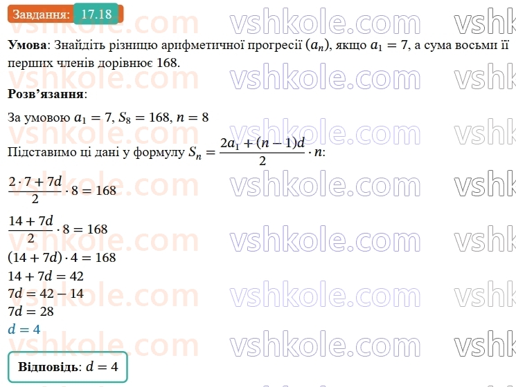 9-algebra-os-ister--rozdil-3-chislovi-poslidovnosti-17-suma-n-pershih-chleniv-arifmetichnoyi-progresiyi-18.jpg