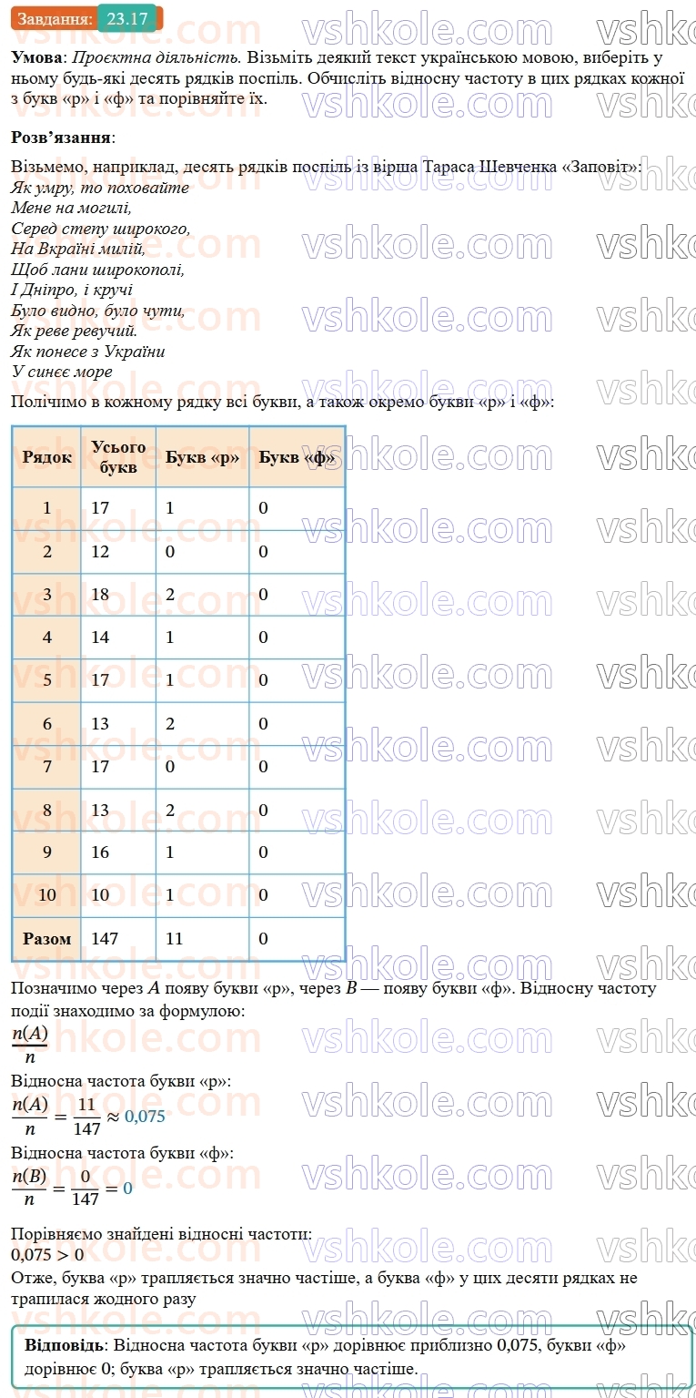 9-algebra-os-ister--rozdil-4-osnovi-kombinatoriki-teoriyi-jmovirnostej-ta-statistiki-23-vipadkova-podiya-chastota-ta-jmovirnist-vipadkovoyi-podiyi-17.jpg