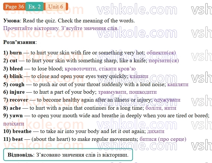 9-anglijska-mova-niki-dzhozef--units-5-8-unit-6-take-care-of-yourself-p36ex2.jpg