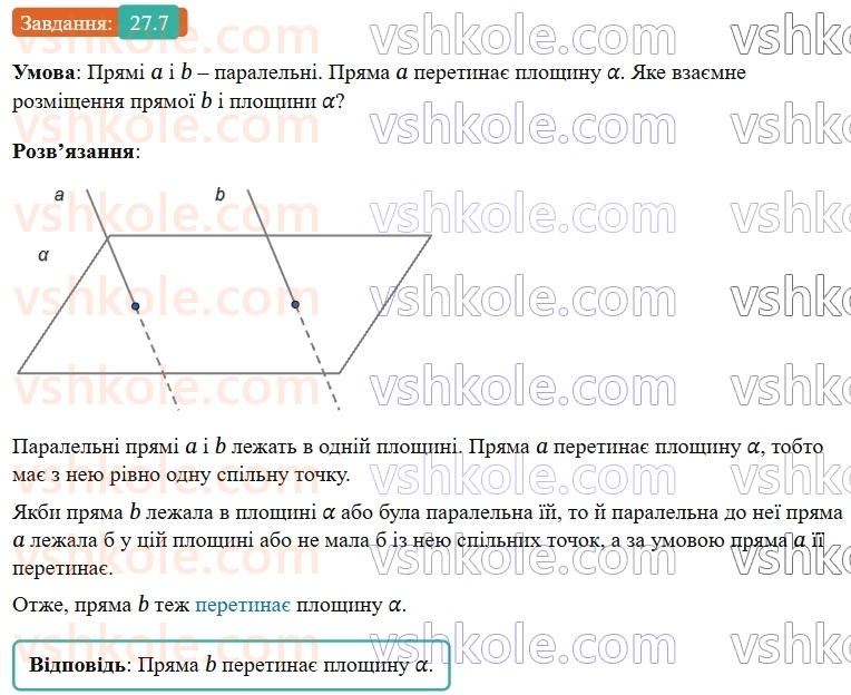 9-geometriya-os-ister--rozdil-6-pochatkovi-vidomosti-zi-stereometriyi-27-vzayemne-rozmischennya-pryamoyi-i-ploschini-perpendikulyar-do-ploschini-7.jpg