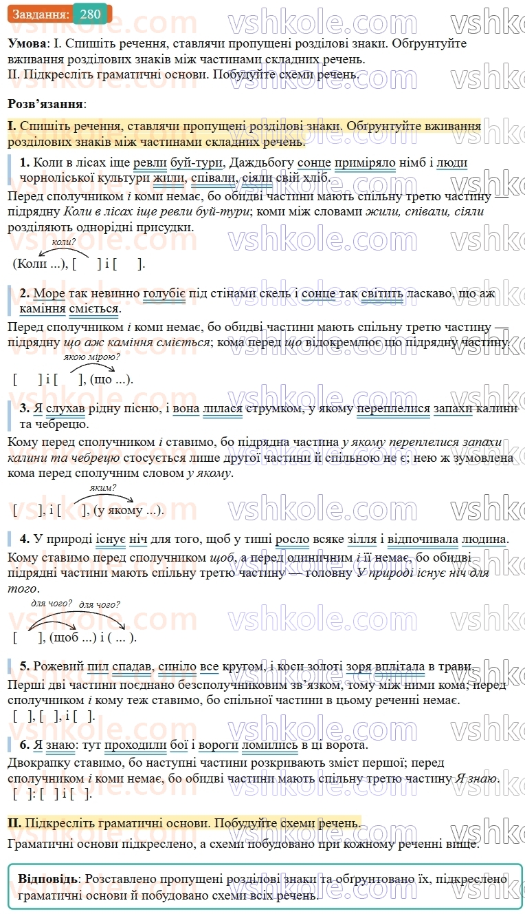 9-ukrayinska-mova-ov-zabolotnij--skladne-rechennya-z-riznimi-vidami-zvyazku-29-rozdilovi-znaki-v-skladnomu-rechenni-z-riznimi-vidami-zvyazku-280.jpg
