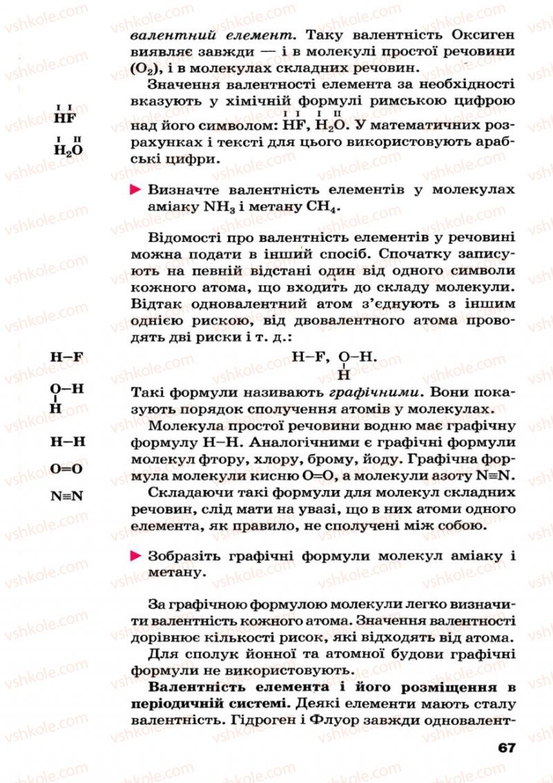 Страница 67 | Підручник Хімія 7 клас П.П. Попель, Л.С. Крикля 2007