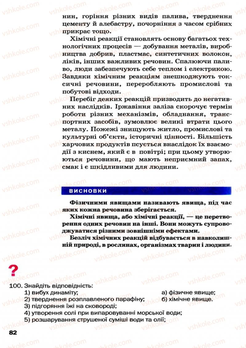 Страница 82 | Підручник Хімія 7 клас П.П. Попель, Л.С. Крикля 2007