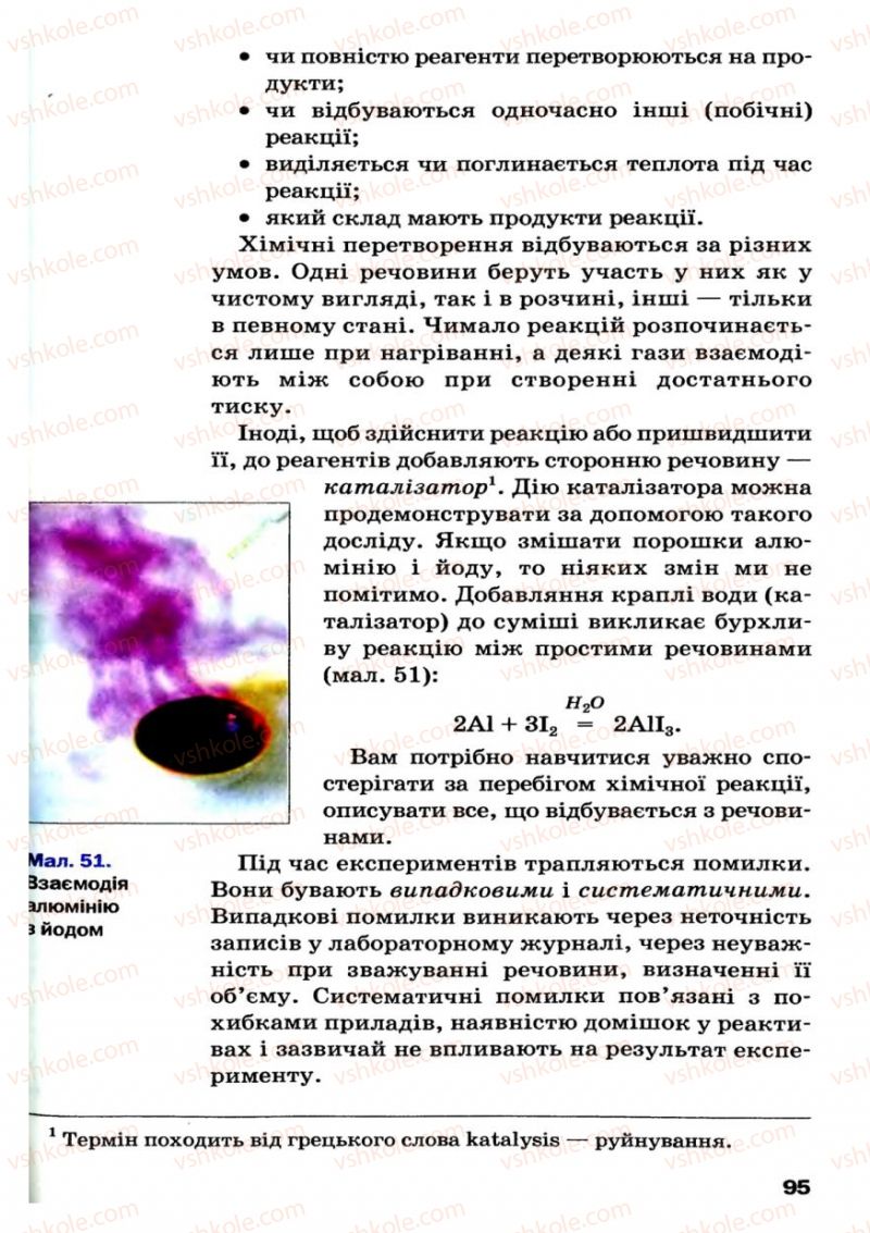 Страница 95 | Підручник Хімія 7 клас П.П. Попель, Л.С. Крикля 2007