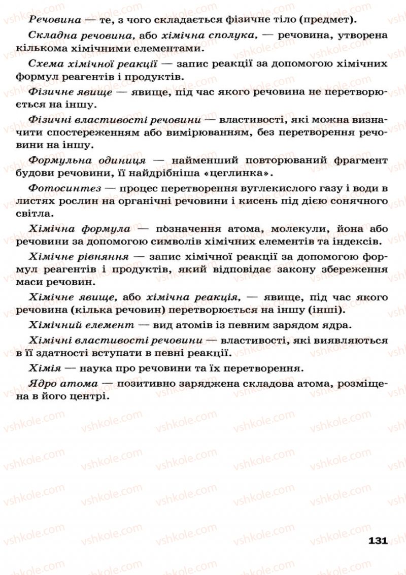 Страница 131 | Підручник Хімія 7 клас П.П. Попель, Л.С. Крикля 2007