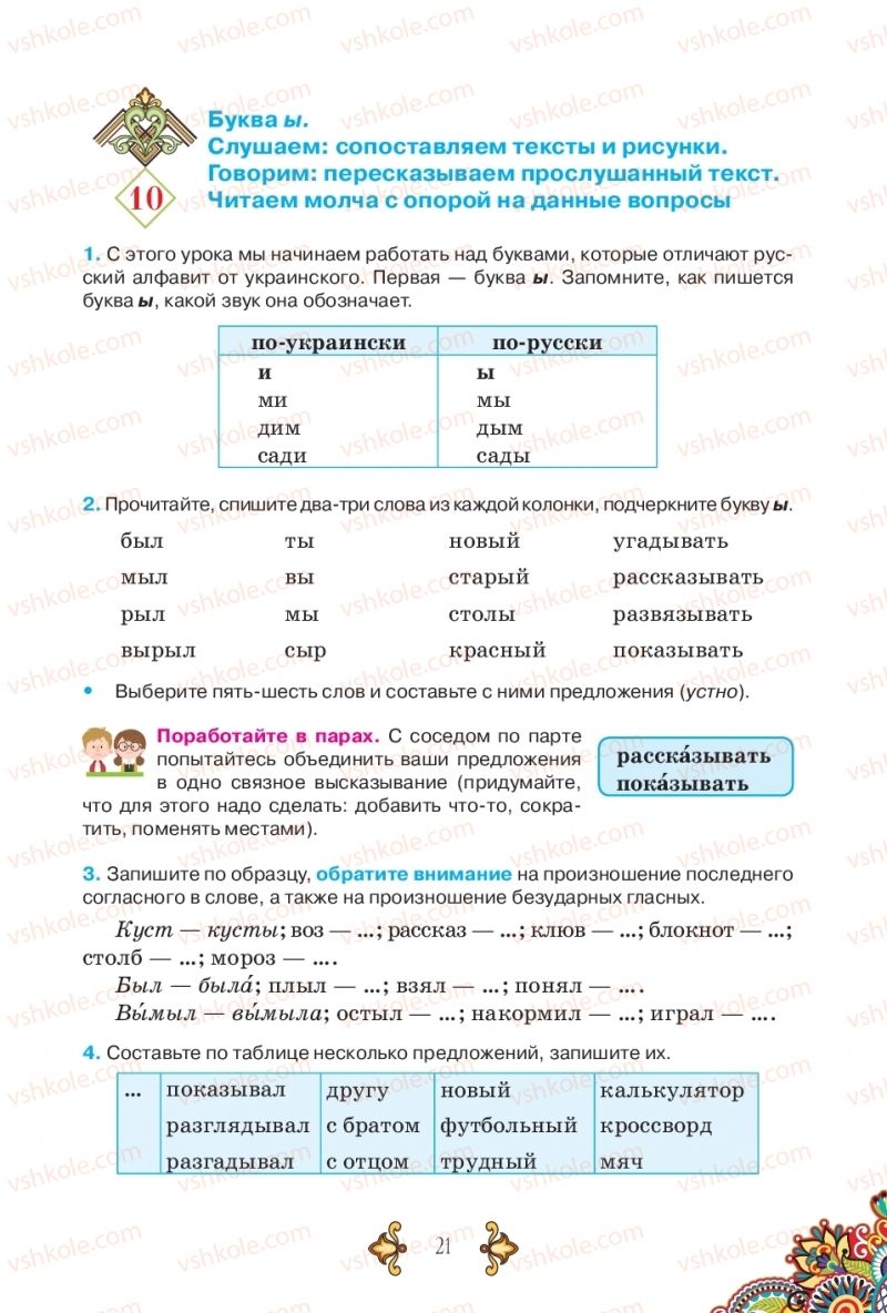 Страница 21 | Підручник Русский язык 5 клас В.А. Корсаков 2018