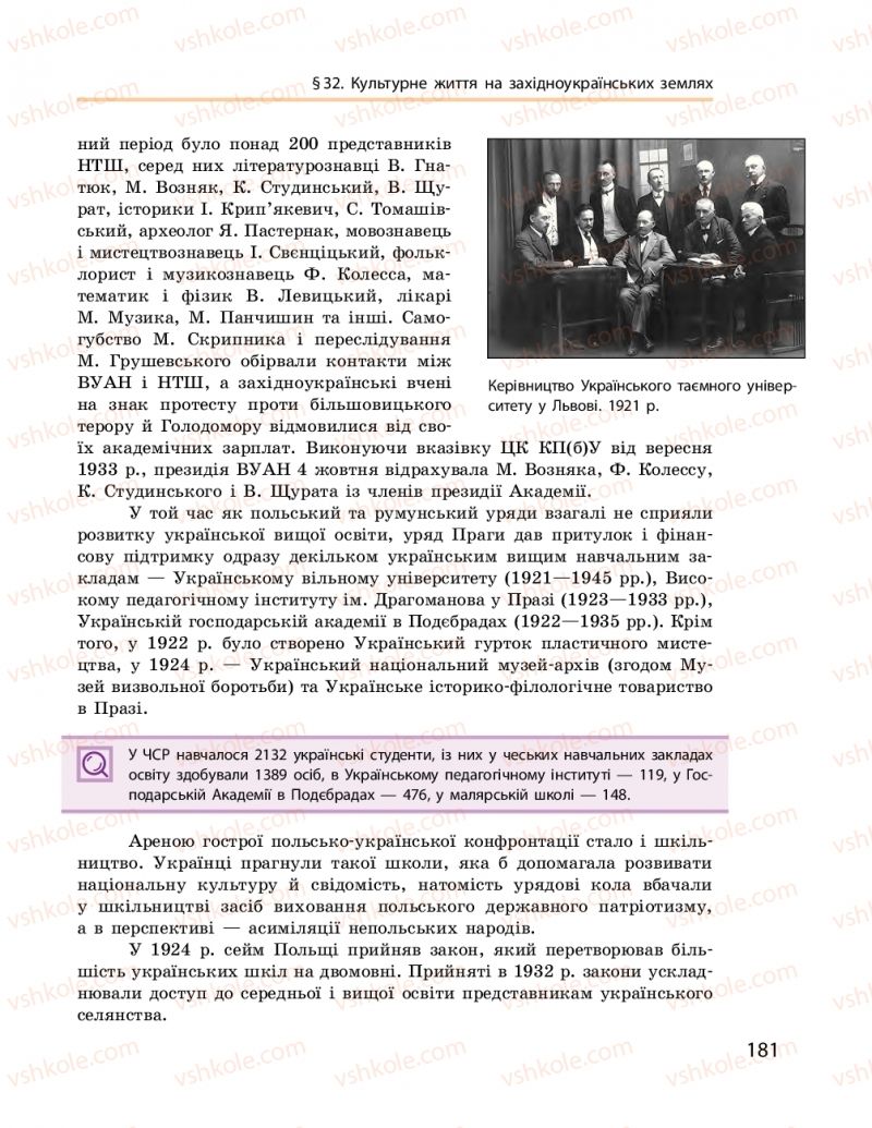 Страница 181 | Підручник Історія України 10 клас О.В. Гісем, О.О. Мартинюк 2018 Рівень стандарту