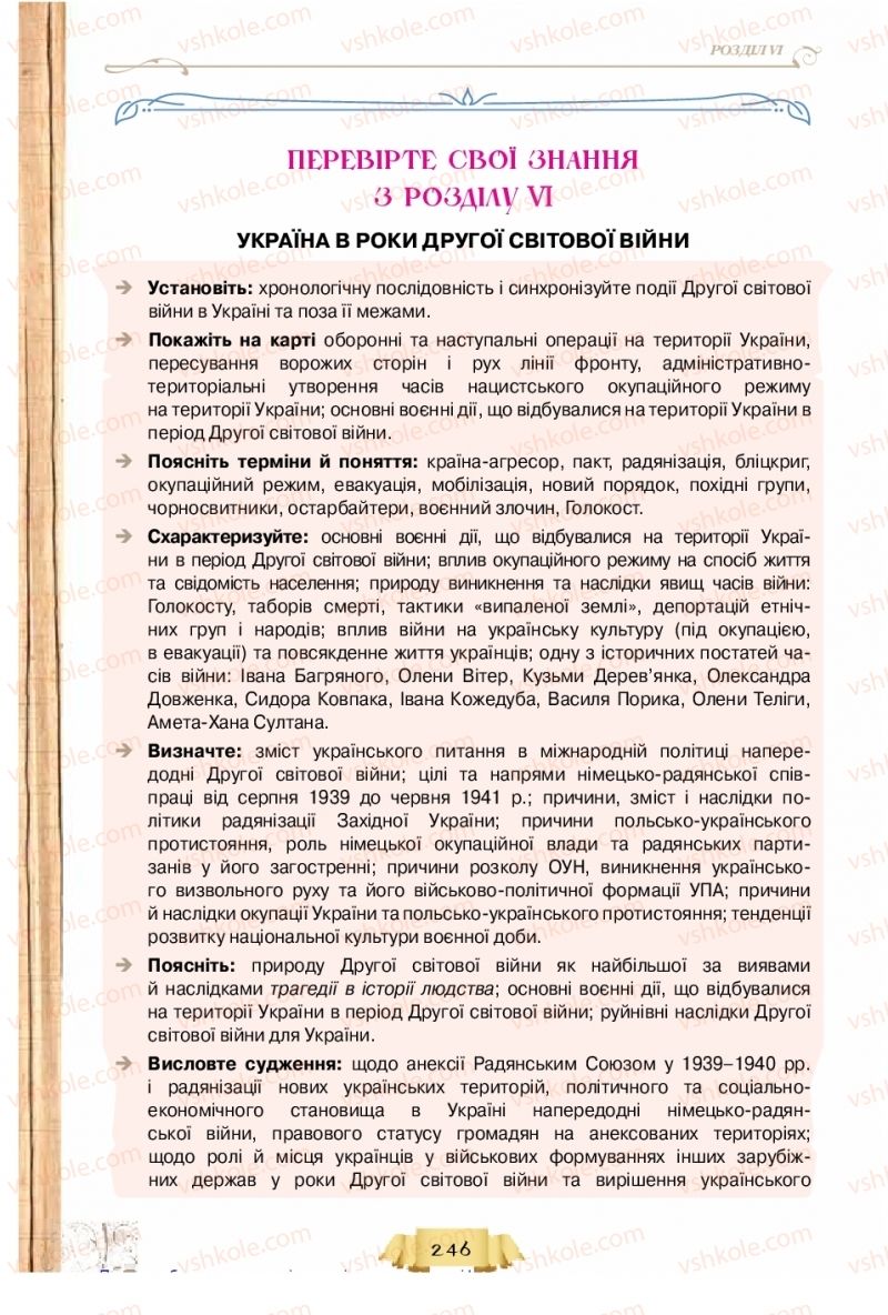 Страница 246 | Підручник Історія України 10 клас О.І. Пометун, Н.М. Гупан 2018