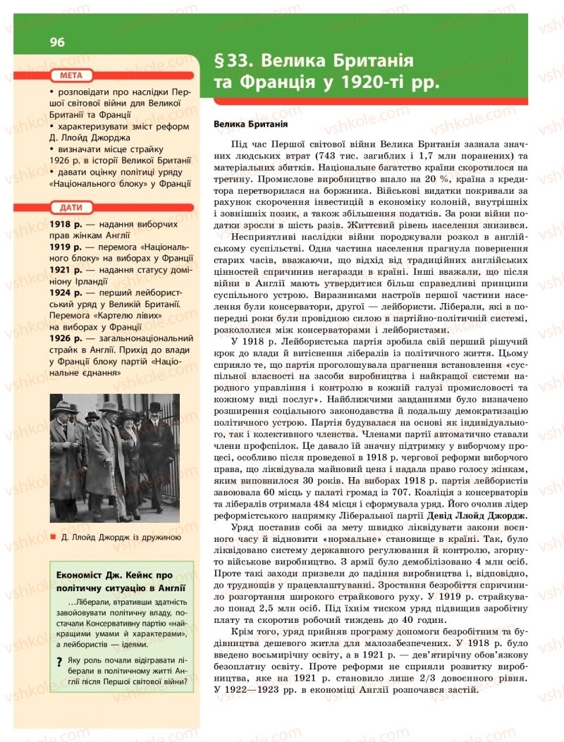 Страница 96 | Підручник Історія України 10 клас О.В. Гісем 2018 Інтегрований курс
