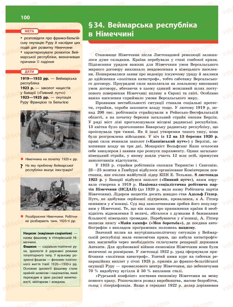 Страница 100 | Підручник Історія України 10 клас О.В. Гісем 2018 Інтегрований курс
