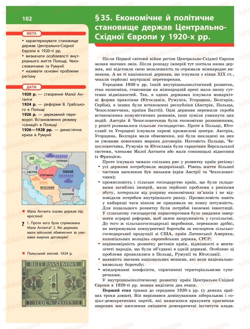 Страница 102 | Підручник Історія України 10 клас О.В. Гісем 2018 Інтегрований курс