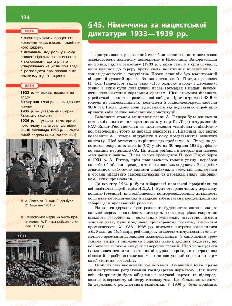 Страница 134 | Підручник Історія України 10 клас О.В. Гісем 2018 Інтегрований курс