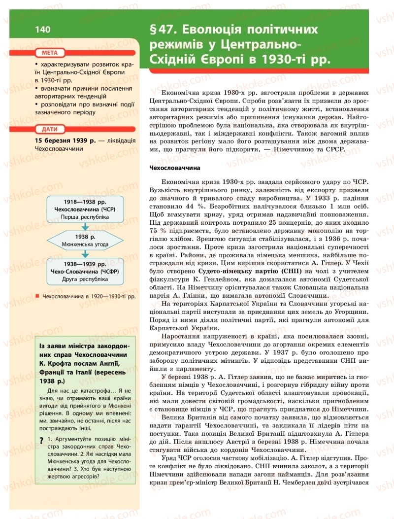 Страница 140 | Підручник Історія України 10 клас О.В. Гісем 2018 Інтегрований курс