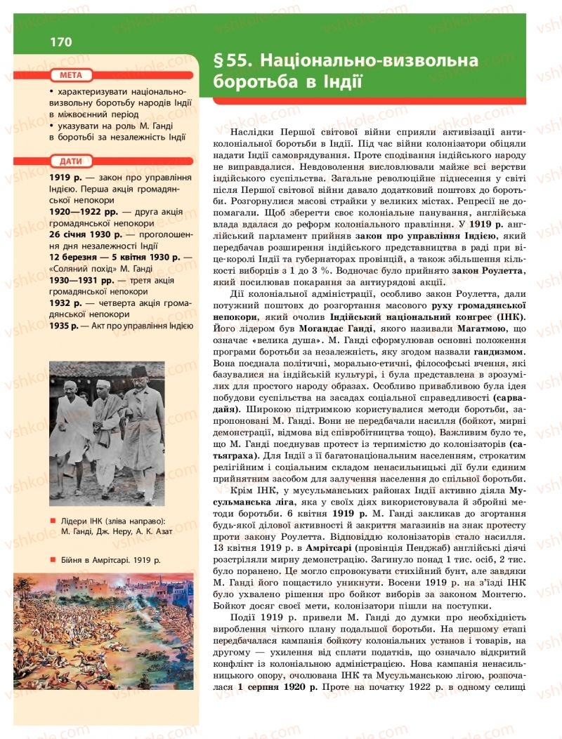 Страница 170 | Підручник Історія України 10 клас О.В. Гісем 2018 Інтегрований курс