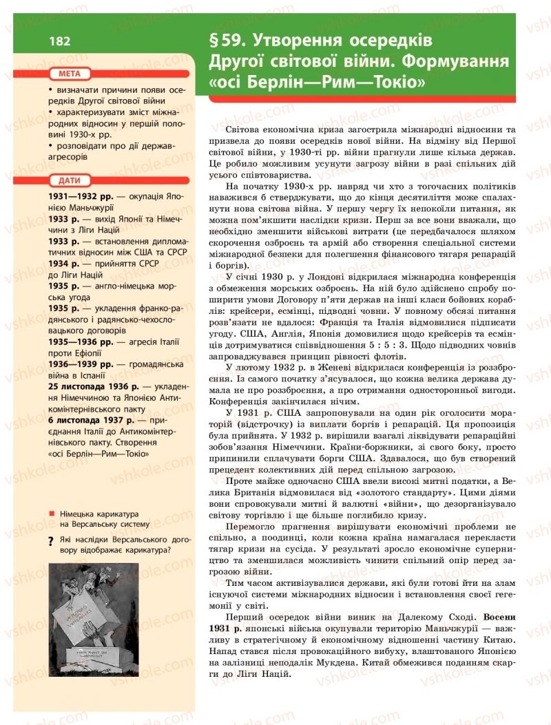 Страница 182 | Підручник Історія України 10 клас О.В. Гісем 2018 Інтегрований курс