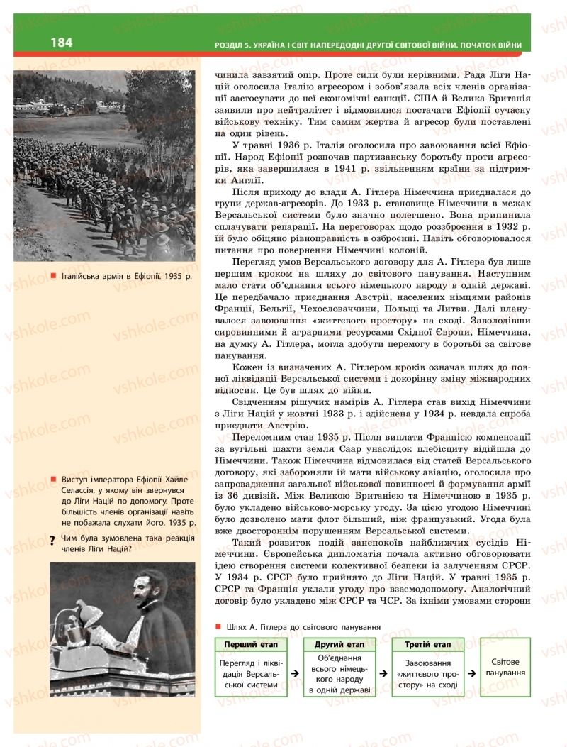 Страница 184 | Підручник Історія України 10 клас О.В. Гісем 2018 Інтегрований курс