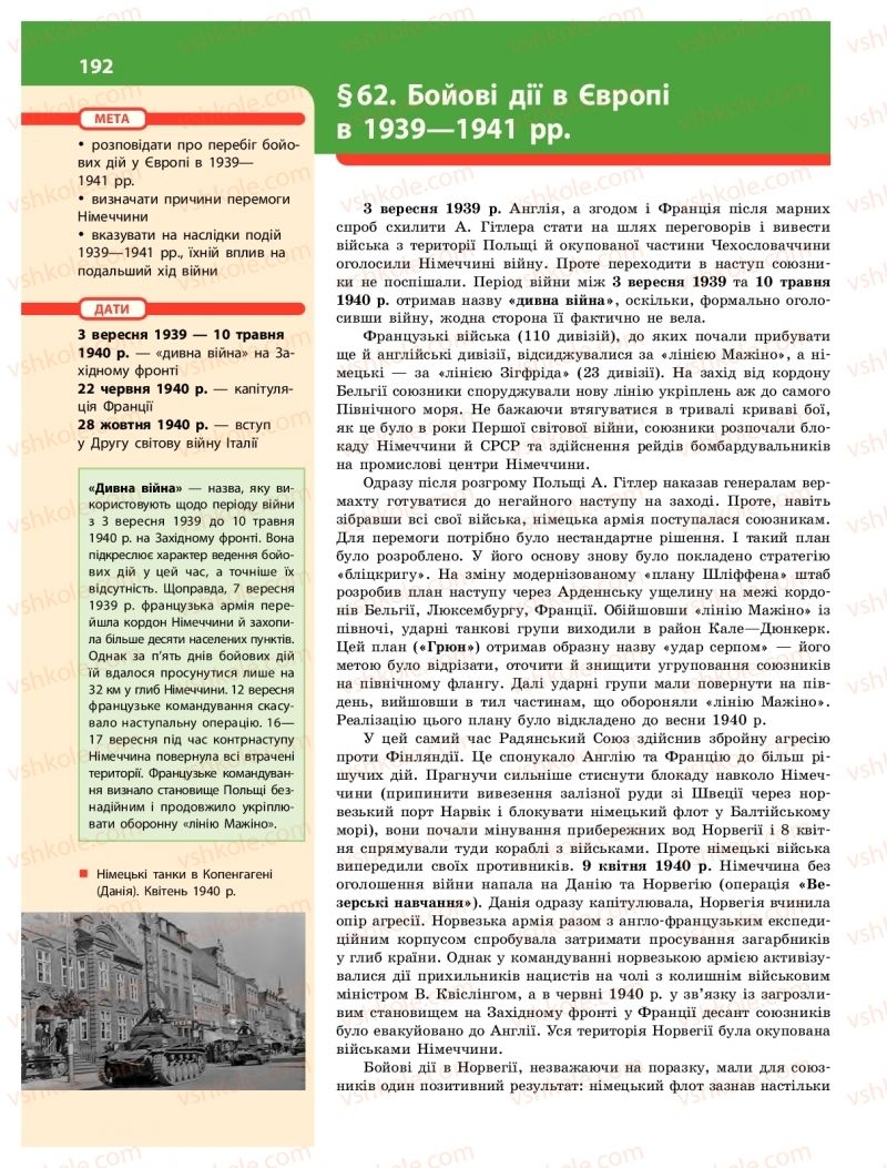 Страница 192 | Підручник Історія України 10 клас О.В. Гісем 2018 Інтегрований курс