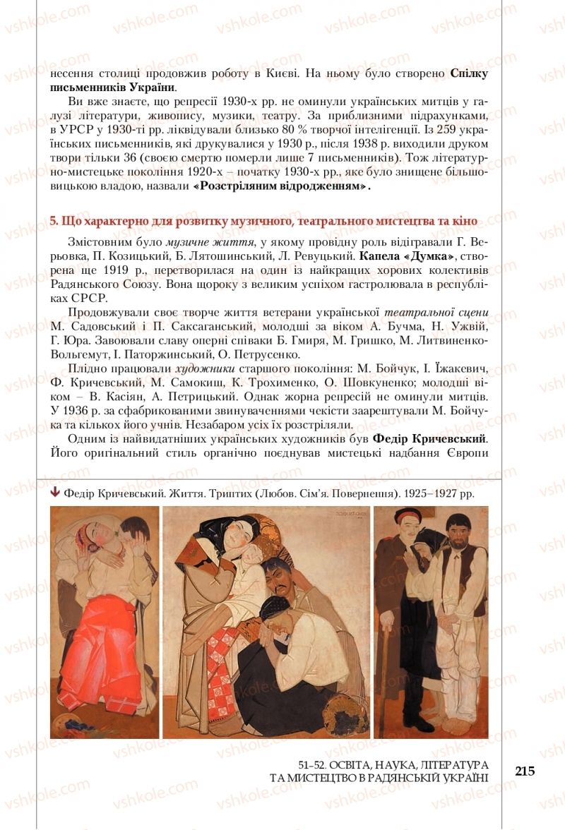 Страница 215 | Підручник Історія України 10 клас В.С. Власов, С.В. Кульчицький 2018 Профільний рівень