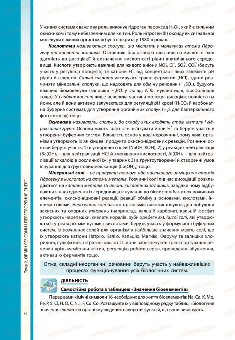 Страница 82 | Підручник Біологія 10 клас В.І. Соболь 2018