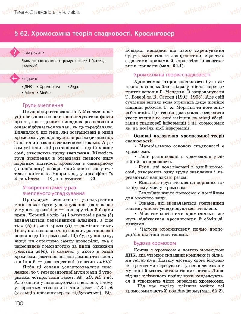 Страница 130 | Підручник Біологія 10 клас К.М. Задорожний, О.М. Утєвська 2018