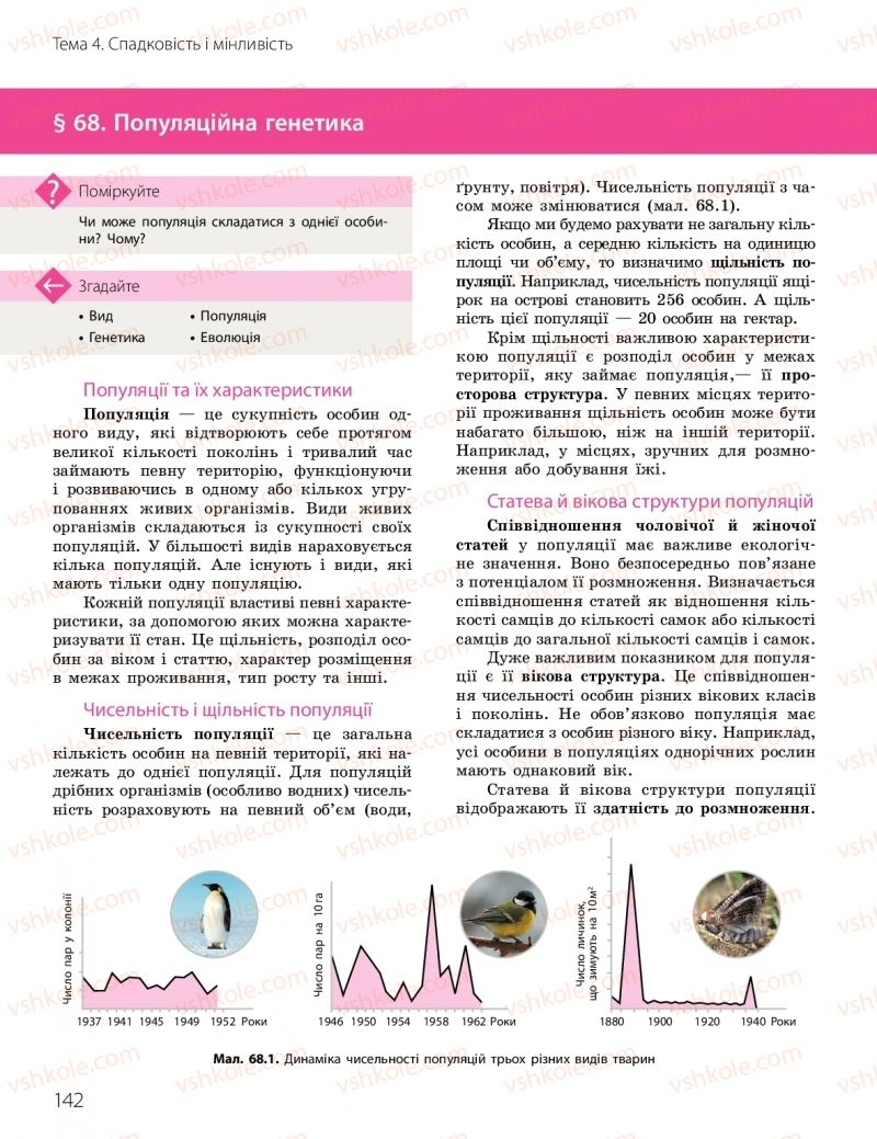 Страница 142 | Підручник Біологія 10 клас К.М. Задорожний, О.М. Утєвська 2018