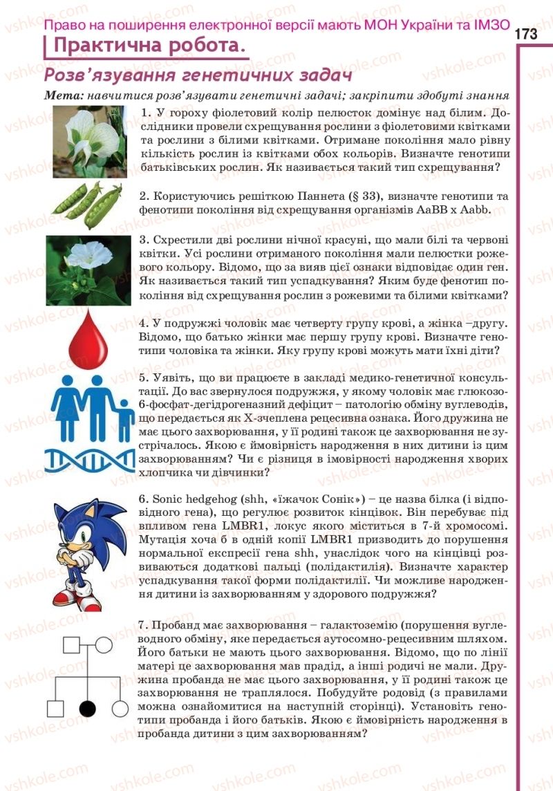 Страница 173 | Підручник Біологія 10 клас О.А. Андерсон, А.О Чернінський, М.А. Вихренко, С.М. Міюс 2018