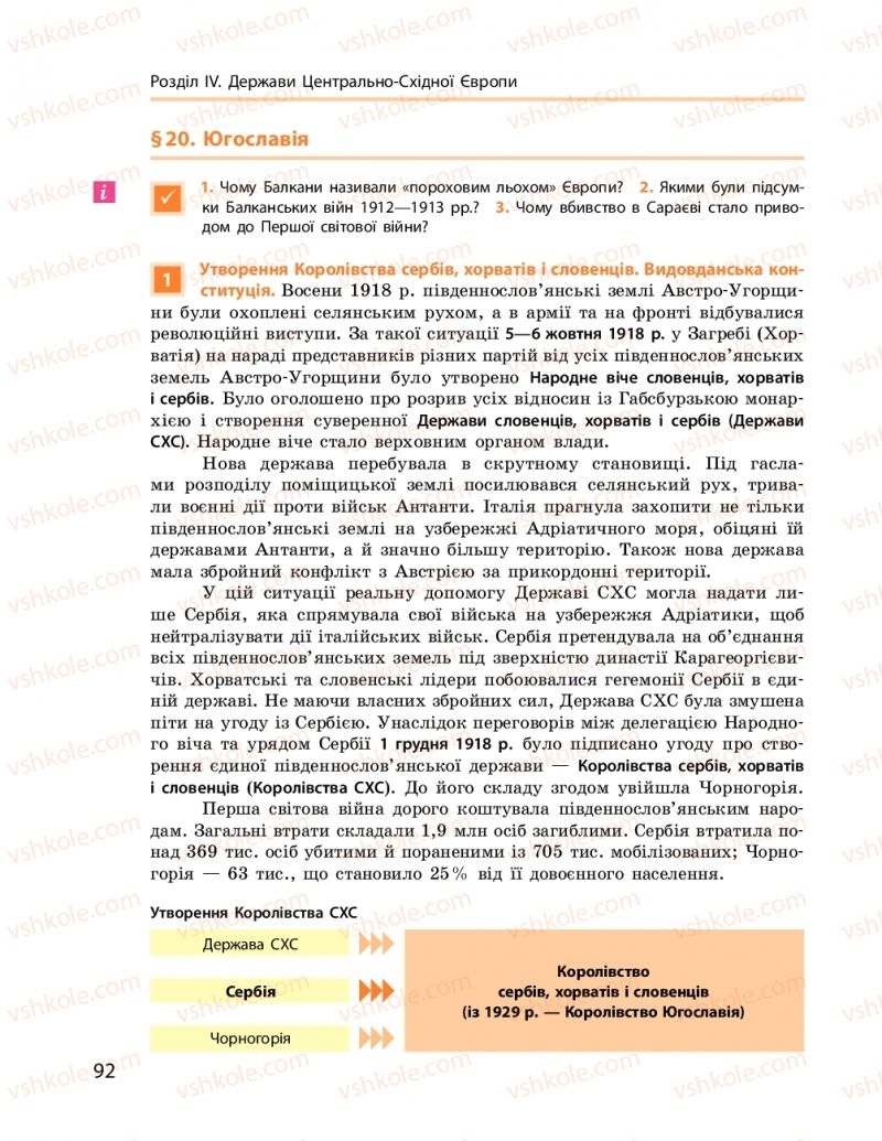 Страница 92 | Підручник Всесвітня історія 10 клас О.В. Гісем, О.О. Мартинюк 2018 Рівень стандарту