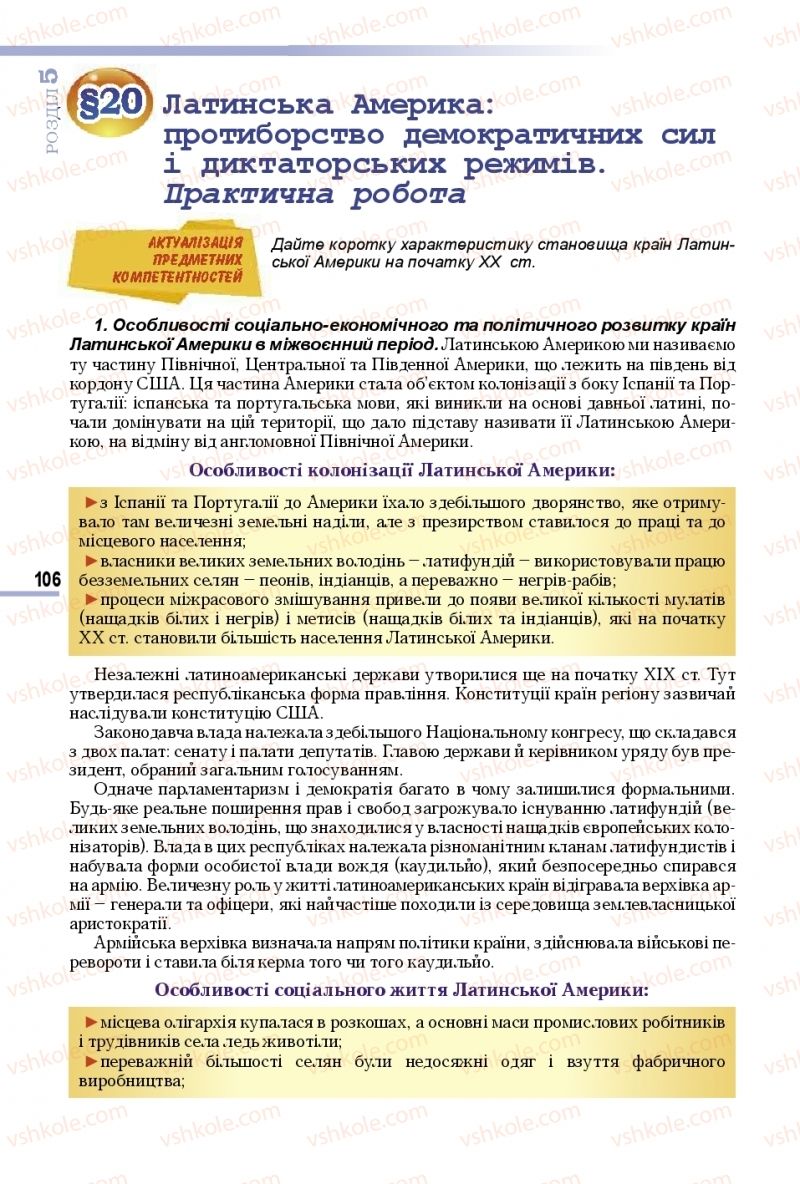 Страница 106 | Підручник Всесвітня історія 10 клас Т.В. Ладиченко 2018