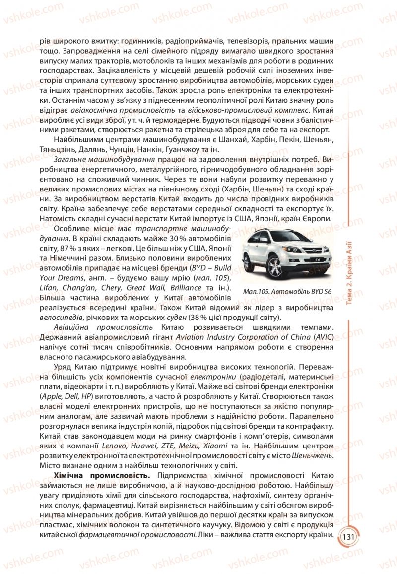 Страница 131 | Підручник Географія 10 клас С.Г. Кобернік, Р.Р. Коваленко 2018