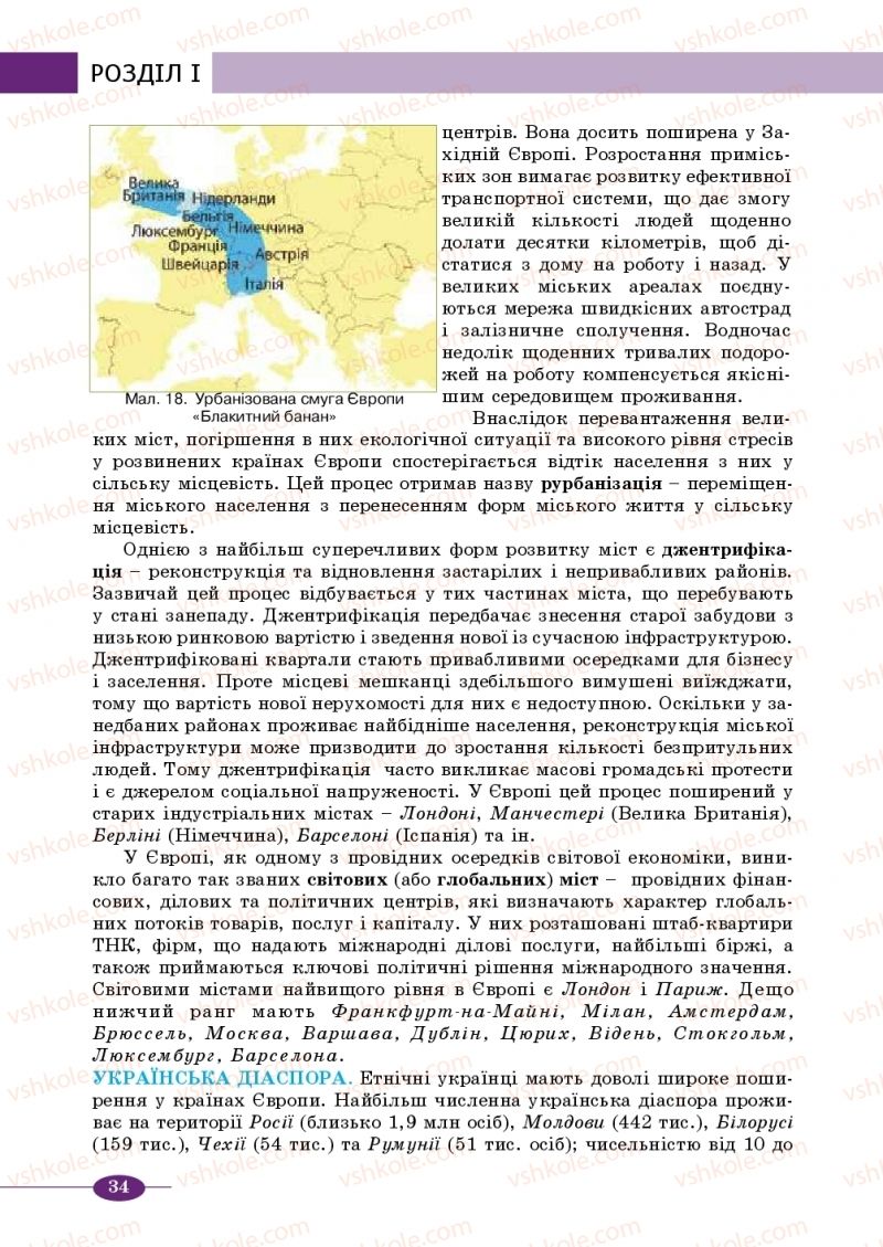 Страница 34 | Підручник Географія 10 клас В.М. Бойко, Ю.С. Брайчевський, Б.П. Яценко 2018