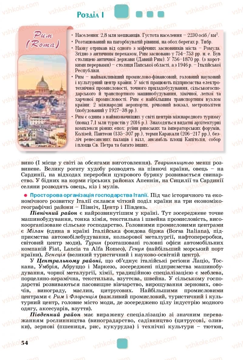 Страница 54 | Підручник Географія 10 клас В.В. Безуглий, Г.О. Лисичарова 2018