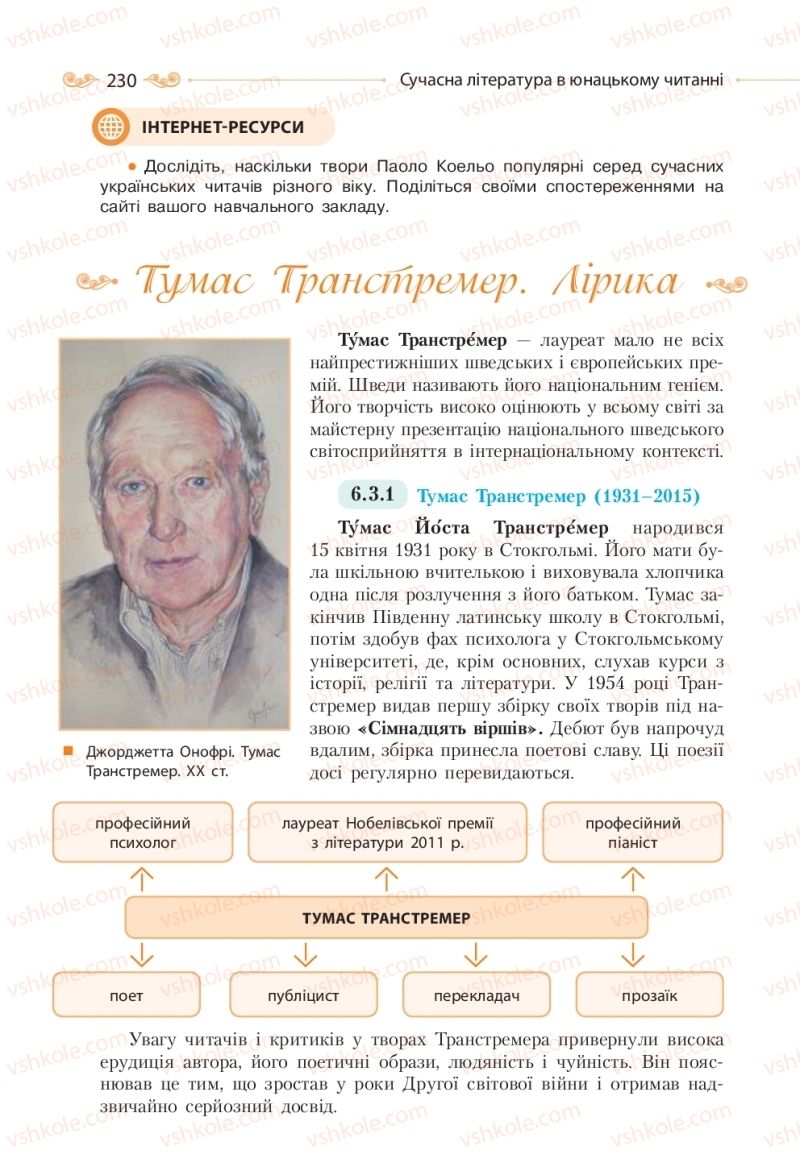 Страница 230 | Підручник Зарубіжна література 10 клас Н.М. Кадоб’янська, Л.М. Удовиченко 2018