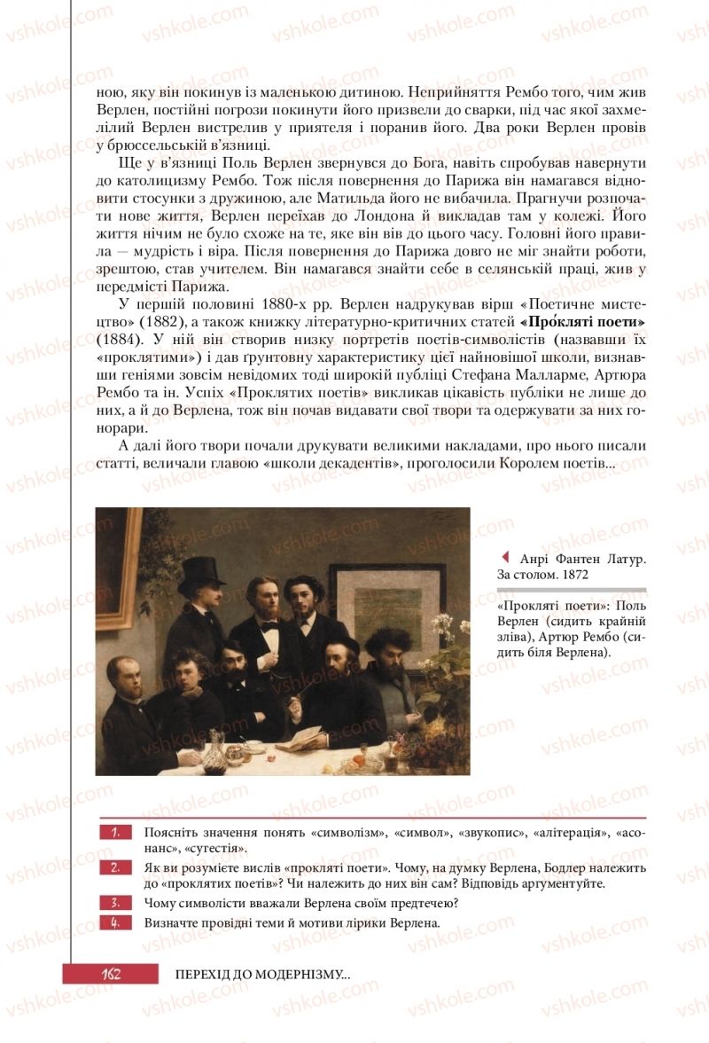 Страница 162 | Підручник Зарубіжна література 10 клас Ю.І. Ковбасенко 2018 Рівень стандарту