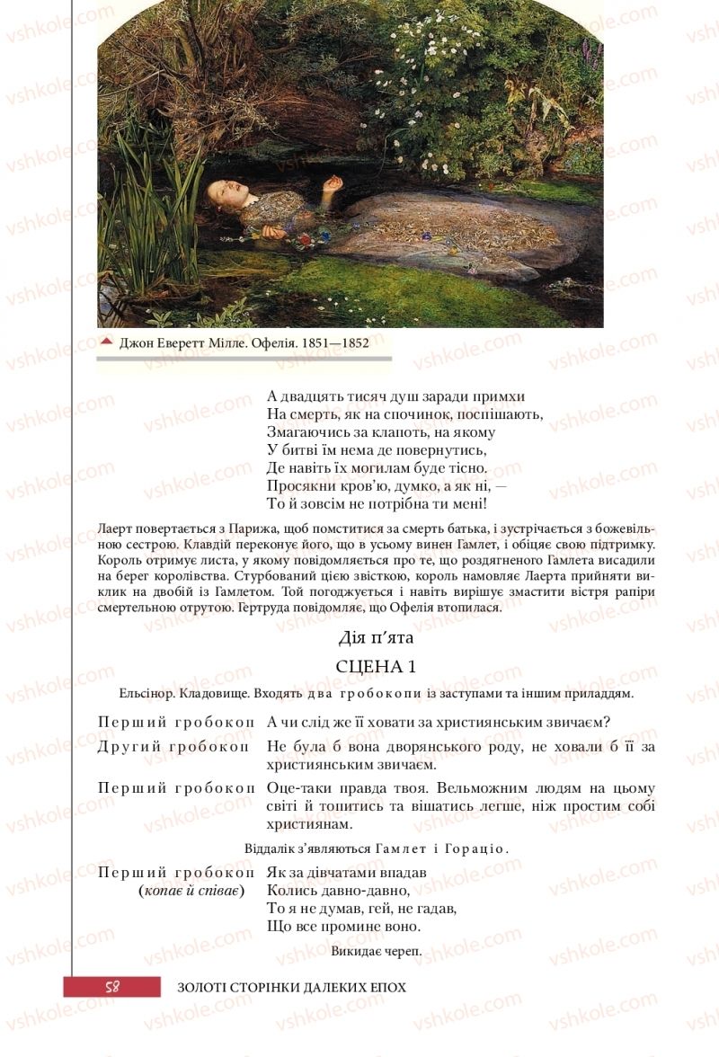 Страница 58 | Підручник Зарубіжна література 10 клас Ю.І. Ковбасенко 2018 Профільний рівень