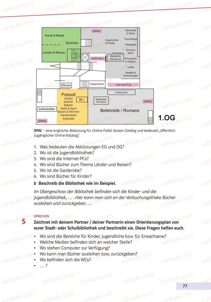 Страница 77 | Підручник Німецька мова 10 клас Н.П. Басай 2018