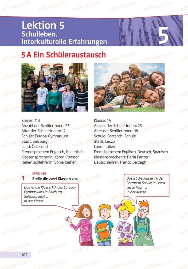 Страница 102 | Підручник Німецька мова 10 клас Н.П. Басай 2018